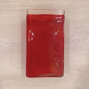 ❤️ Large Red Glass Vase ❤️
